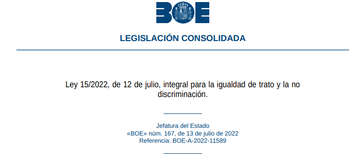 Prime applicazioni in Spagna della legge sulla parità di trattamento e non discriminazione: verso la nullità del licenziamento per malattia?