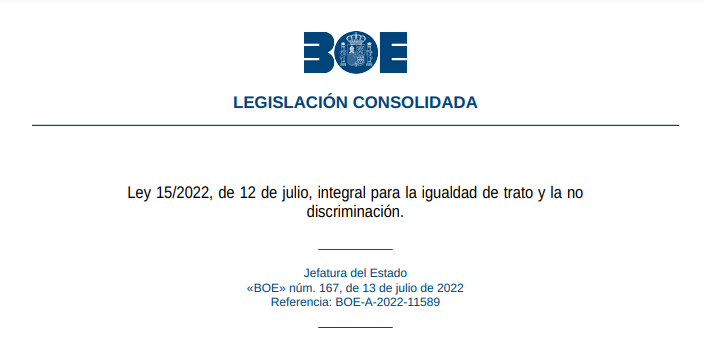 Prime applicazioni in Spagna della legge sulla parità di trattamento e non discriminazione: verso la nullità del licenziamento per malattia?